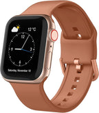 Sport Band Compatible with Apple Watch Bands 49mm 46mm 45mm 44mm 42mm 41mm 40mm 38mm, Soft Silicone Replacement Strap with Classic Clasp for iWatch Series 11 10 9 8 7 6 5 4 3 2 1 SE Ultra Women Men by Recoppa