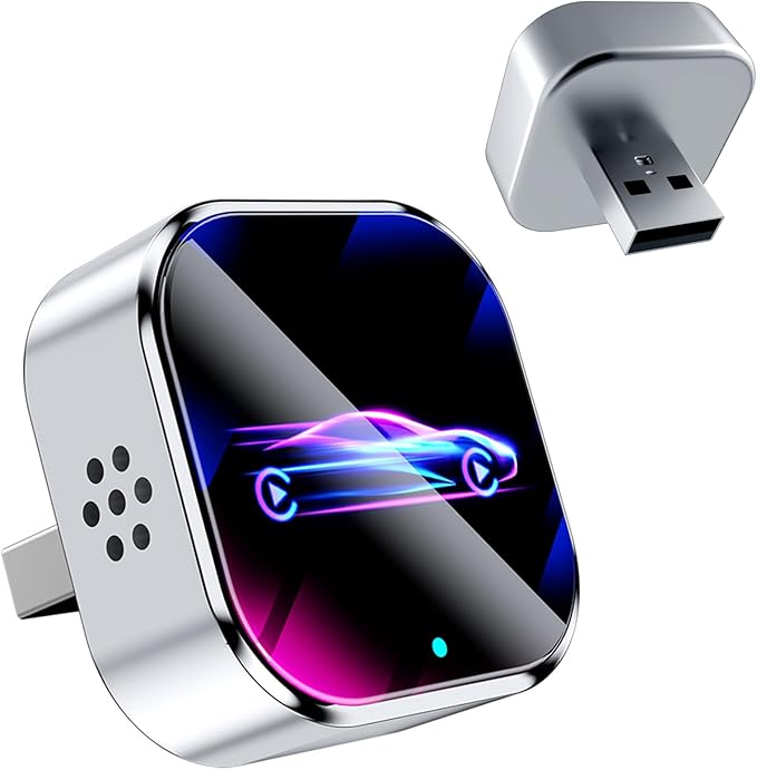 2026 Wireless CarPlay Adapter Upgrade Wired CarPlay to Wireless, Mini USB Design for Cars with Built-in Wired Apple CarPlay Plug and Play Easy Use Fast Stable Connection Car Play for iPhone by LULEENEMO