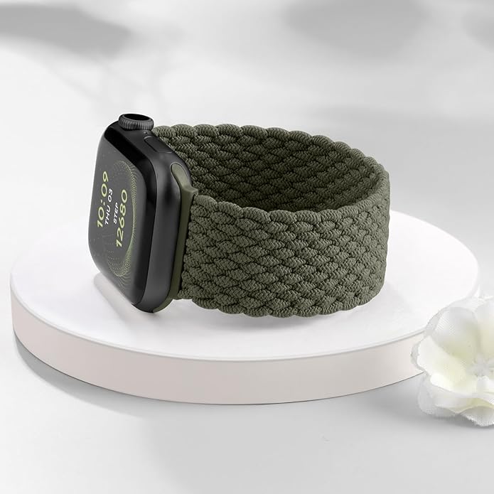 Zedoli Braided Solo Loop Bands Compatible with Apple Watch Band 38mm 40mm 41mm 42mm 44mm 45mm 46mm 49mm Women Men, Stretchy Nylon Sport Elastic Strap for iWatch Series 11 10 9 8 7 6 5 4 3 2 1 SE Ultra - Image 3