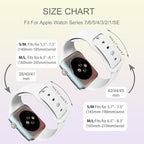 Sport Bands Compatible with Apple Watch 42mm 44mm 45mm 46mm 41mm 38mm 40mm 49mm for Women Men, Soft Silicone Strap for iWatch Wristband Series Ultra SE 11 10 9 8 7 6 5 4 3 2 1 - Image 7