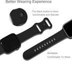 Sport Bands Compatible with Apple Watch 42mm 44mm 45mm 46mm 41mm 38mm 40mm 49mm for Women Men, Soft Silicone Strap for iWatch Wristband Series Ultra SE 11 10 9 8 7 6 5 4 3 2 1 - Image 3