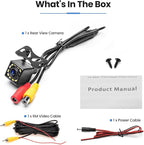 Car Rear View Camera Backup Reverse Camera HD 170° Wide Angle 12 LED Night Vision, for RV Trucks Trailer SUV - Image 9