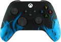 Custom Controllerzz Wireless Controller for Microsoft Xbox Series X/S & Xbox One - Custom Soft Touch Feel - Custom Xbox Series X/S Controller (X/S Blue Flame) by CustomControllerzz