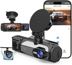 Dash Cam Front and Rear, 1080P Dash Camera for Cars, 3 Channel Car Camera Front Rear and Inside/Back with 32GB Card 5G Wireless WiFi, Loop Recording, Night Vision, HDR, G-Sensor, 24Hr Parking by Unknown