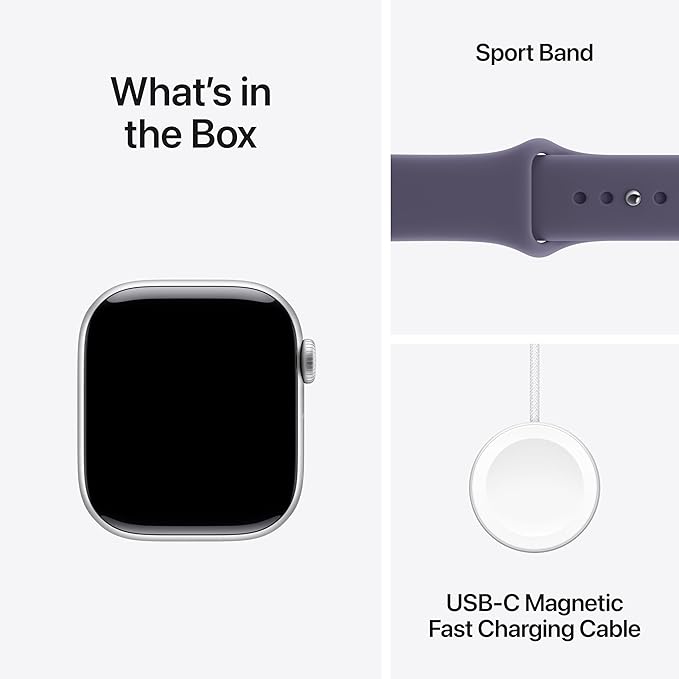Apple Watch Series 11 [GPS 42mm] Smartwatch with Silver Aluminium Case with Purple Fog Sport Band - S/M. Sleep Score, Fitness Tracker, Health Monitoring with AppleCare+ (2 Years) - Image 6