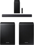 Samsung B-Series Soundbar HW-B550F 2.1 ch DTS Virtual:X Soundbar with Subwoofer (2025 Model) Voice Enhance Mode, Bass Boost + Samsung 9250S Wireless Rear Speaker Kit, Black (SWA-9250S/ZA, 2025) by Samsung