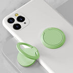 TENOC Phone Grip Sticky 360° Rotation Universal Stand Finger Ring Holder Slim Kickstand for Cell Phone Case, Green - Image 5
