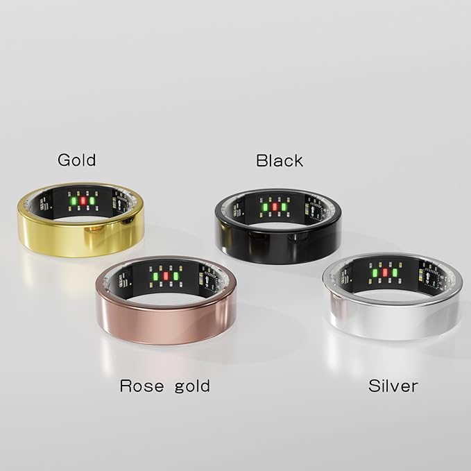 Titanium Smart Ring, Sleep & Activity Tracking Ring with Heart Rate, HRV, Stress Insights, 7-Day Battery Life, No Subscription, IP68 Waterproof, iOS & Android Compatible (Silver, 11) - Image 7