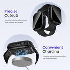 Goton Privacy Waterproof Case Compatible for Apple Watch Series 11/10 Screen Protector 42mm, Anti Spy Face Cover Back Bumper for iWatch Accessories - Image 6