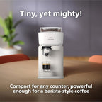 Philips Baristina Espresso Machine+Milk Frother Bundle. Real espresso. Compact coffee machine,portafilter, grinder, Cafe Crema. Dairy & Non-Dairy Milk foam​. Hot & Cold. Easy Clean. White (BAR303/00) - Image 5