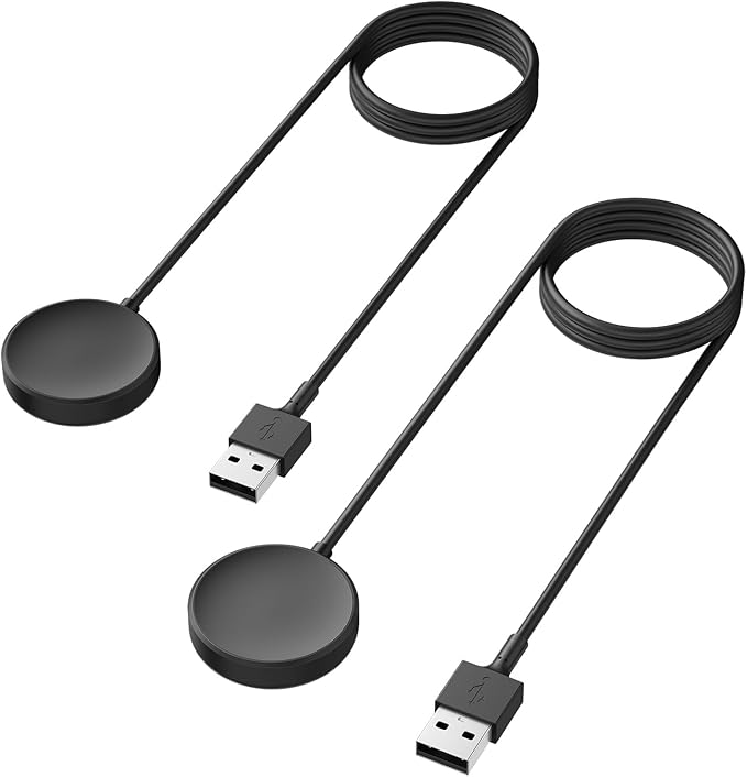 [2-Pack] Charger Cable for Samsung Galaxy Watch 6 40mm 44mm / Samsung Galaxy Watch 6 Classic 43mm 47mm, Replacement Charging Cable, 3.3ft by MeliyaSmartwatchAccessories