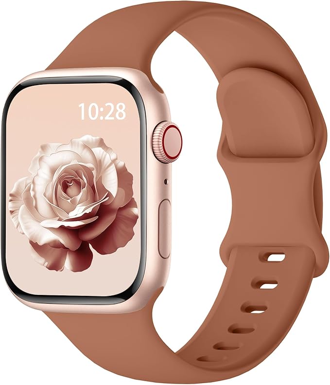 Sport Silicone Band Compatible with Apple Watch Bands 40mm 38mm 41mm 44mm 45mm 46mm 42mm 49mm for Women Men, Soft Wristband Water-proof Strap for iWatch Bands Series 11 10 9 8 7 6 5 4 3 2 1 Ultra SE by HEARTBOOM