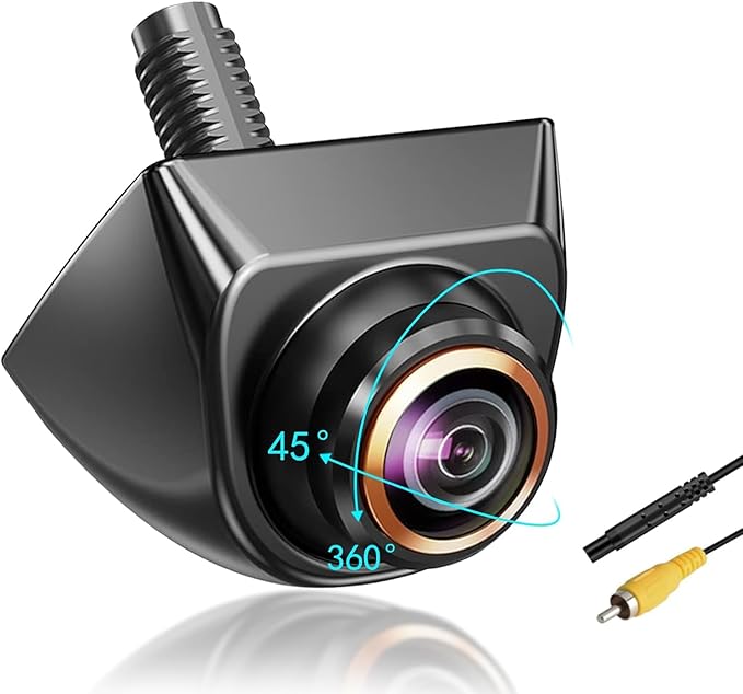 1080P AHD Backup Camera with 170° Wide Angle, 360° Rotatable, Night Vision, IP69K Waterproof - Front/Rear/Side View Reverse Camera for Trucks, Cars, SUVs (AHD1080P) by Unknown