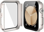 Misxi 2 Pack Hard PC Case with Tempered Glass Screen Protector Compatible with Apple Watch SE 3 (2025) SE 2 SE Series 6 Series 5 Series 4 40mm, Anti-Drop Scratch Resistant Cover for iWatch, 2 Starlight - Image 5