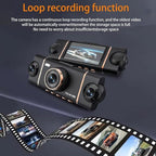 4 Channel Dash Cam for Cars Front Rear Inside & Left Right,360° Dash Cam Front Rear Inside & Left Right, 4K+1080P*3 FHD Car Camera, 5GHz WiFi & App Control,24H Parking Mode,G-Sensor,Loop Recording - Image 3