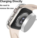 2 Pack Hard Case for Apple Watch Series 11 10 46mm Tempered Glass Screen Protector Case, Full Coverage Button Shockproof Cover Iwatch Bumper (Yellow+Yellow, 46mm) - Image 2