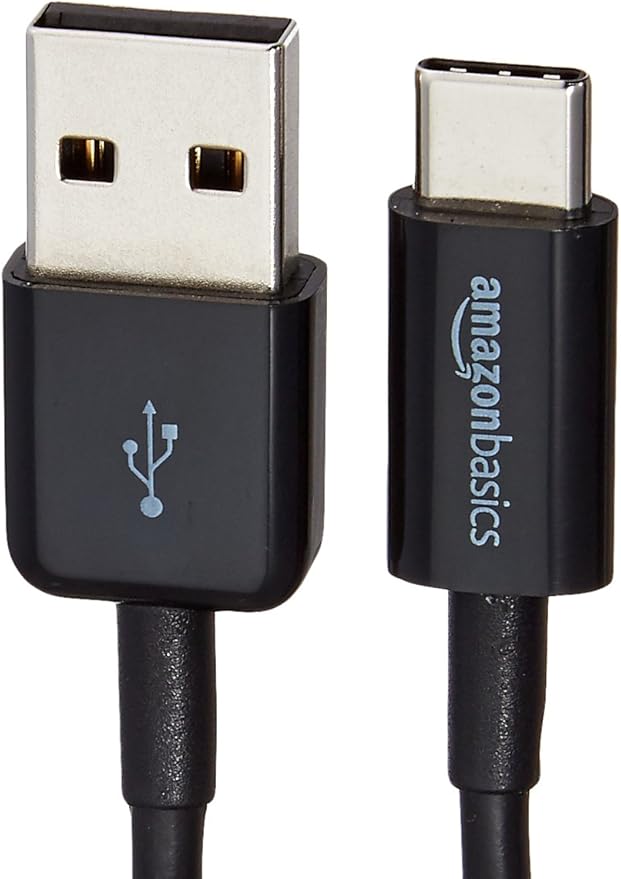 Amazon Basics USB-C to USB-A 2.0 Male Cable - 3 feet (0.9 meters) - Black, 24 Pack of 5, 120 count total, Black - Image 3