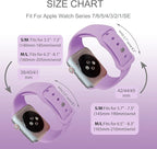 Sport Bands Compatible with Apple Watch 42mm 44mm 45mm 46mm 41mm 38mm 40mm 49mm for Women Men, Soft Silicone Strap for iWatch Wristband Series Ultra SE 11 10 9 8 7 6 5 4 3 2 1 - Image 7