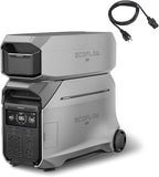 EF ECOFLOW 8kWh Portable Power Station: DELTA Pro 3 with AC Cable and Extra Battery, 120/240V 4000W AC Output, Solar Generator for Home Use, Camping, Emergencies, RVs, and Outdoor Generators by EFECOFLOW