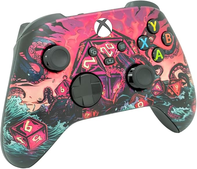 Wireless Custom Controller Compatible with PC, Windows 10+, Series X/S & One (Series X/S Colorful Squid) - Image 2