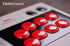8Bitdo Retro Arcade Fight Stick 8 Way Joystick with 2 Dedicated Macro Buttons and Turbo Function for Switch/Switch 2 and PC Windows, Support Bluetooth, 2.4G Wireless and Wired USB-C Cable Connection - Image 4