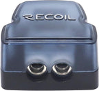 RECOIL DB12P 2 Way Power Distribution Block, 1 X 0/2/4 Gauge in / 2 X 4/8 Gauge Out Power Distribution Ground Distributor Block for Car Audio Amplifier Splitter 2 Pack - Image 6