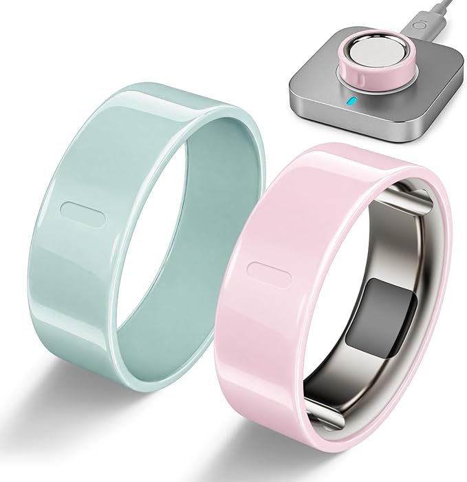 2 Pack Ring Cover Compatible with Oura Ring Gen 4/Gen 3 Horizon/Heritage, Ceramic-Look TPU Anti-Scratch Protector Accessories for Oura Ring Jacket Women Men, Size 10 (Not for Oura 4 Ceramic) by BandRain