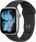 Apple Watch Series 11 [GPS + Cellular, 42mm] Space Gray Aluminum Case with Black Sport Band, S/M (Renewed) by Amazon+Renewed