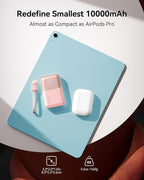 INIU Pocket Size Portable Charger, Ultra Small 10000mAh 45W PD Power Bank, Fast Charging Battery Pack, Travel Essentials Powerbank for iPhone 17 16 Pro Air, Xiaomi 17 Pro Max 16 15 14, S24 etc - Image 2