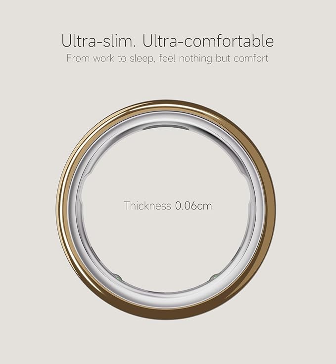 SURITCH 3 Pack Ring Cover for Oura Ring 4 & OuraRing Gen 3 Horizon/Heritage, Ultra-thin Anti-yellow Transparent Ring Protector TPU Case for Oura Size 6/7, Support Charging with Cover on - Gold - Image 3