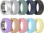 Ring Cover for Oura Ring Gen 4/ Gen 3, Anti-Scratch Elastic Silicone Oura Ring Case Protector for Men Women Working Out Gym (10Collors-5, S (6/7/8/9/10)) by sylacor