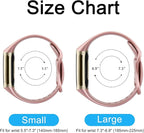 AK Sport Band Compatible with Fitbit Charge 6/5, Classic Soft Replacement Straps for Women/Men (Rose Gold, Small) - Image 2
