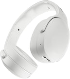 Skullcandy Crusher Evo Wireless Bluetooth Headphones with Multi-Sensory Bass, Noise Isolating Over-Ear Fit, Up to 40 Hours Battery, Microphone for iPhone Android - Bone by Skullcandy