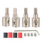 Amp Input Reducer 0 Gauge to 4 Gauge Wire Reducer Power/Ground GA Adapters Audio Amplifier Cable Terminals Nickel Plated Brass 4PCS with Heat Shrink Tubing by HIMOZEAN