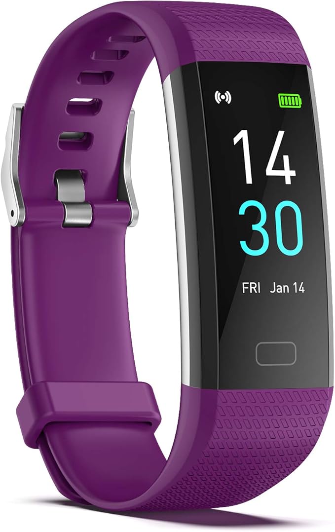 Fitness Tracker with Step/Distance/Calories Counter, Activity Tracker with Heart Rate Monitor, Slim Style Watch IP68 Waterproof, Sleep Monitor Tracker, Pedometer Watch for Women Men by ENGERWALL