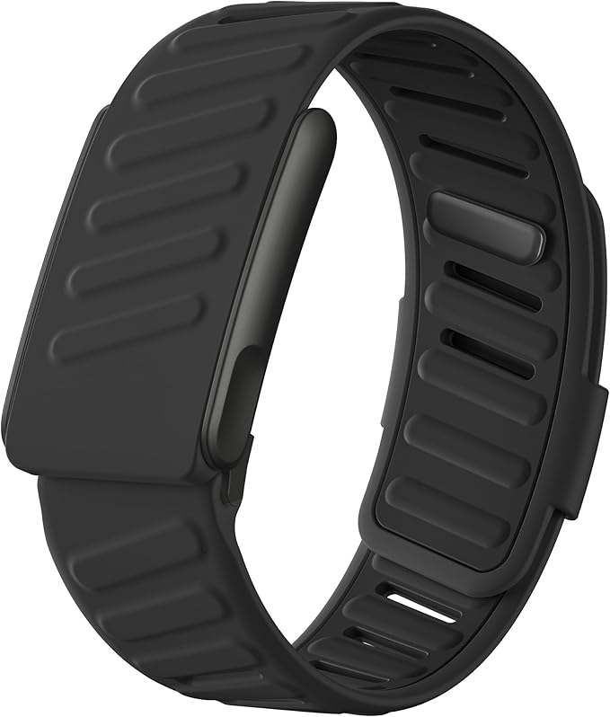 Getino Sport Band Compatible with Whoop 5.0 Bands One, Peak and Life/MG, Breathable Waterproof Silicone Adjustable Replacement Accessories Strap for Whoop Band 5.0 Fitness Activity Tracker, Black by Getino