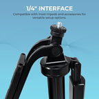 Vlogging Kit for iPhone, YouTube TikTok Podcast Video Recording Starter Kit for Content Creators, Equipment: Full Size Tripod, Phone Stabilizer, Shotgun Microphones & LED Lights - Image 2