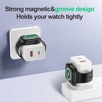 Upgraded 3-in-1 Apple Watch Charger,20W Fast Charging Block, Dual Ports Wall Charger with Magnetic Wireless Charging Compatible with iPhone, Apple Watch Series, iWatch Series 10 9/8/UItra/7/6/5/4/3 - Image 3