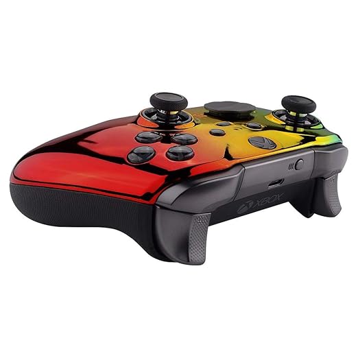 UN-MODDED Custom Controller Compatible with Xbox ONE Elite Series 2 (with 3.5 Jack) for All Major Shooter Games… (Multiple Designs Available) (Chrome GGR) - Image 4