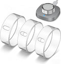 3 Pack Ring Cover Compatible with Oura Ring Gen 4/Oura Ring Gen 3 Horizon/Heritage-Size 6,Support Charging with Cover on,Anti-Scratch TPU Ultra-Thin Ring Protector for Men Women,Clear*3 by Vigamen
