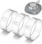 3 Pack Ring Cover Compatible with Oura Ring Gen 4/Oura Ring Gen 3 Horizon/Heritage-Size 6,Support Charging with Cover on,Anti-Scratch TPU Ultra-Thin Ring Protector for Men Women,Clear*3 by Vigamen