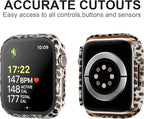 5 Pack Case with Tempered Glass Screen Protector for Apple Watch Series 9 8 7 41mm, PC Hard Ultra-Thin Slim Fit Scratch Resistant Bumper Protective Cover for iWatch S9 S8 S7 41mm Accessories - Image 4