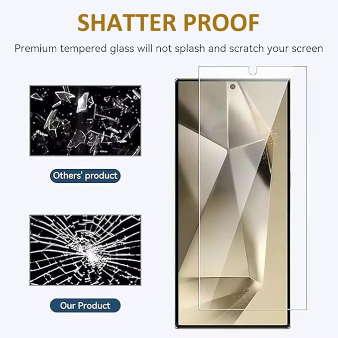 3 Pack Screen Protector for Samsung Galaxy S24, HD-Clear 9H Hardness Tempered Glass Protective Film for Samsung Galaxy S24 - Support Fingerprint Unlock, Easy Installation - Image 5