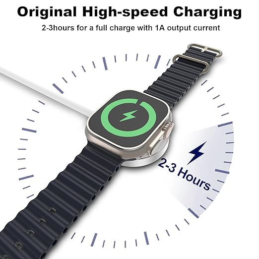 Charger for Apple Watch with USB C Fast Charger Block,Upgraded USB C Fast iPhone Watch Charger [MFi Certified] 6FT Magnetic Charging Cable for iWatch Series SE/9/8/7/6/5/4/3/2/1 - Image 2