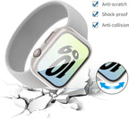 COMMUTER 4 Pack Case Compatible with Apple Watch 44mm Series SE 3nd Gen 2025 SE 2 SE 1 6 5 4 with Tempered Glass Screen Protector, Ultra-Thin Hard PC Full Protective Face Cover Bumper for iWatch 44mm - Image 4