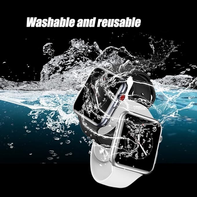 Ailun for Apple Watch Series 9 & 8 & 7 Screen Protector Case [41mm], Ultra-Thin Hard PC Case Built in Tempered Glass for iWatch, Shockproof Cover with Button [2 Pack][Clear] - Image 5