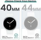 Tensea [5+5Pack for Samsung Galaxy Watch 8 Screen Protector Case 40mm Accessories, Hard PC Bumper/HD Anti-Fog Tempered Glass Protective Film, Face Cover Set, Galaxy Watch 8 Case for Women Men - Image 2