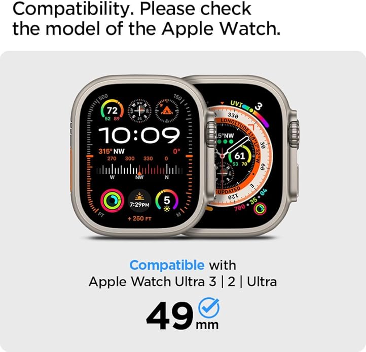 Spigen for Apple Watch Band with Case, Rugged Armor Pro Compatible with Ultra 3/2/1 49mm, Series 11/10 46/42mm, 9/8/7 45/41mm, SE3/SE2/SE/6/5/4 44/40mm Cover Strap - Image 2
