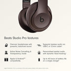 Beats Studio Pro - Premium Wireless Over-Ear Headphones- Up to 40-Hour Battery Life, Active Noise Cancelling, USB-C Lossless Audio, Apple & Android Compatible - Deep Brown - Image 2