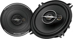 PIONEER A-Series Standard TS-A1371F 5.25” 3-Way Speakers (Pair) – 300W Max, Balanced Sound + Smooth Treble, Enhanced Bass, Great Stock Replacement by Pioneer